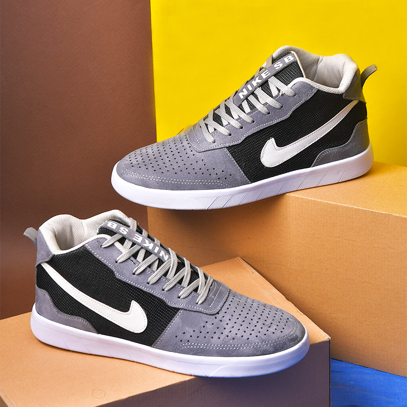 کفش مردانه Nike طوسی مشکی مدل Biks