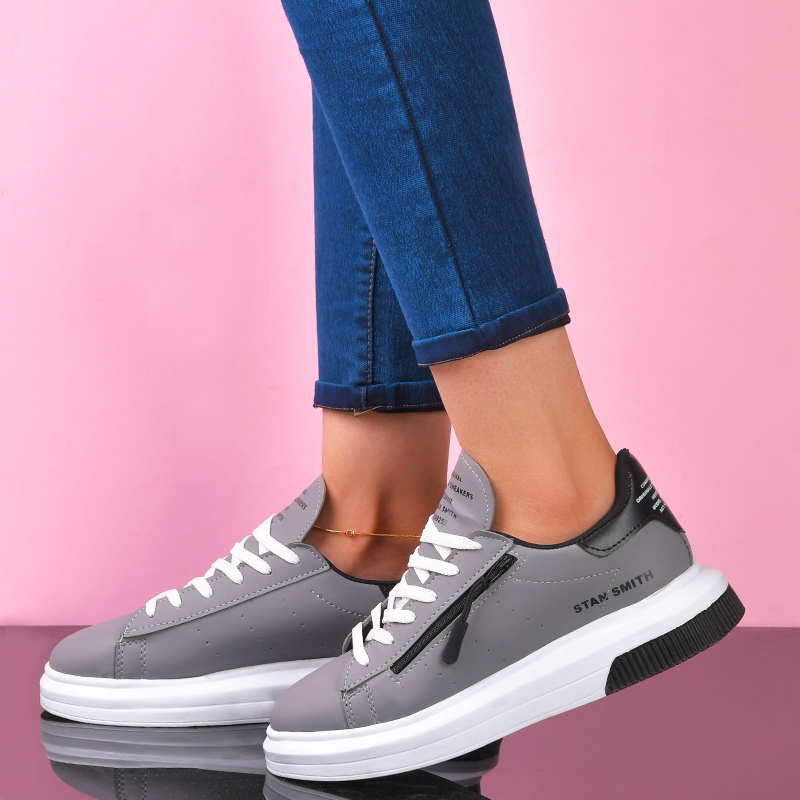 کفش دخترانه مدلstan smith طوسی