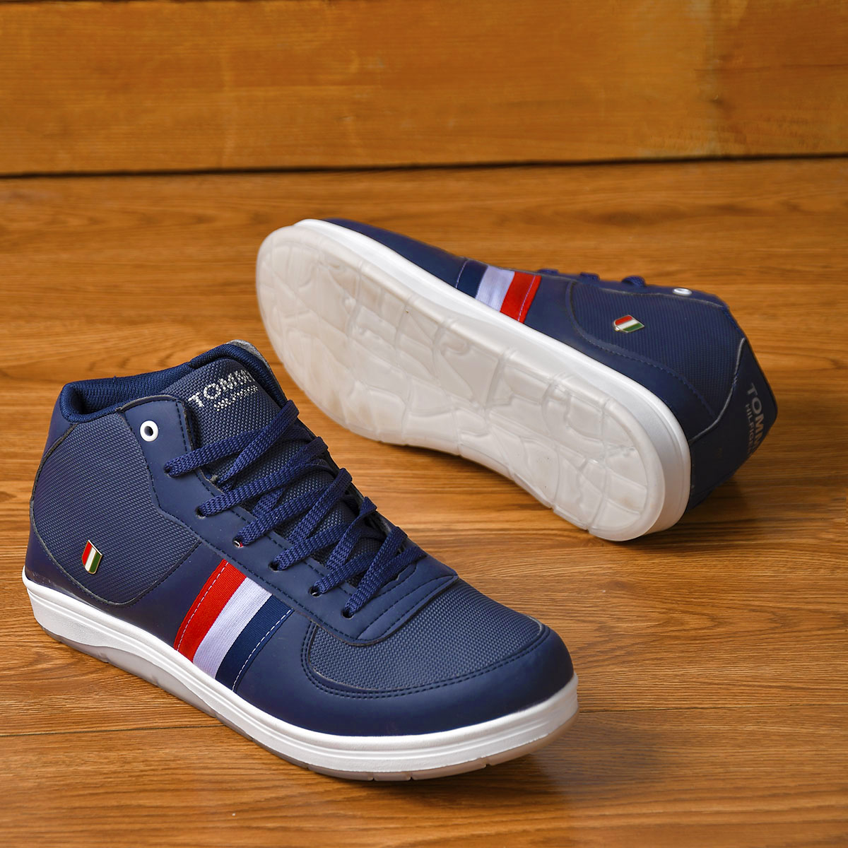 كفش ساقدار مردانه tommy سرمه اي مدل nersi