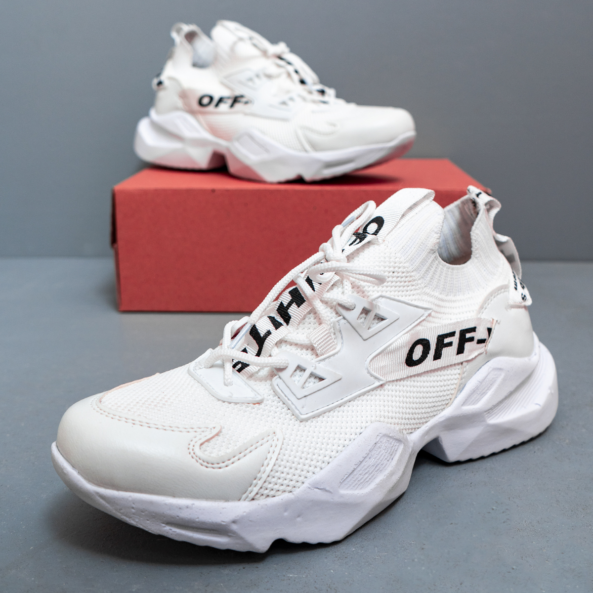 کفش مردانه off white سفید مدل lucas
