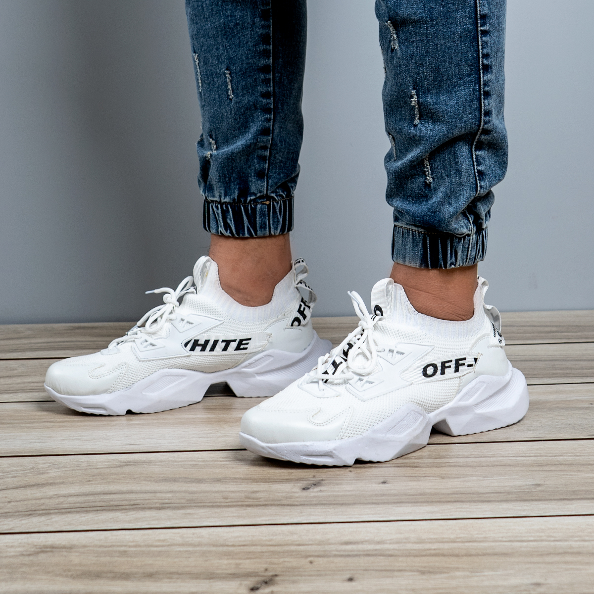 کفش مردانه off white سفید مدل lucas