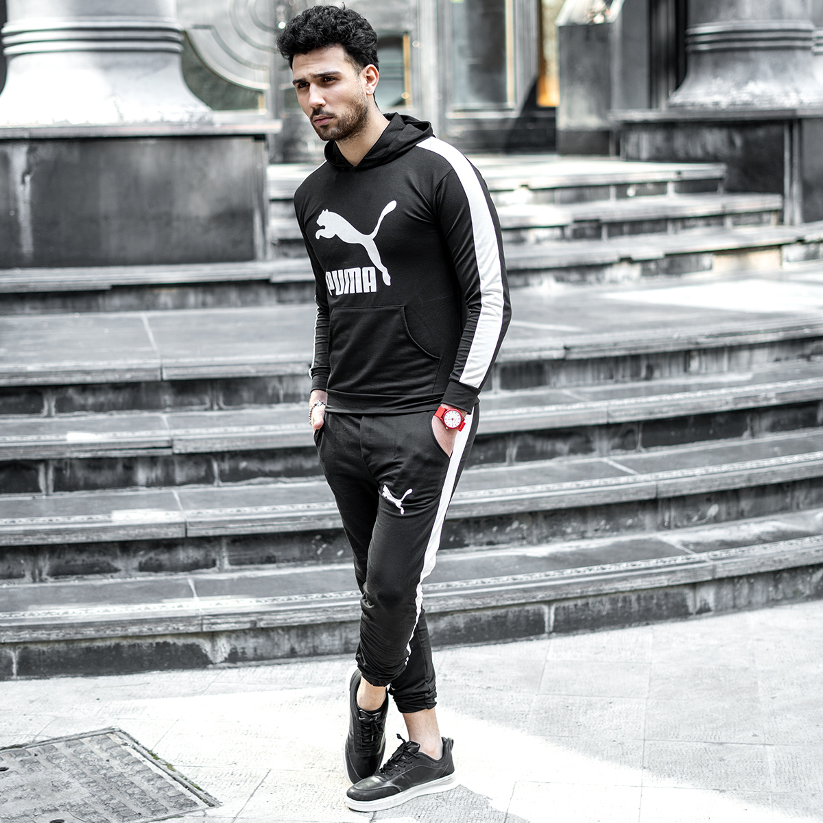 ست سوئیشرت شلوار PUMA مردانه مدل NIRAJ