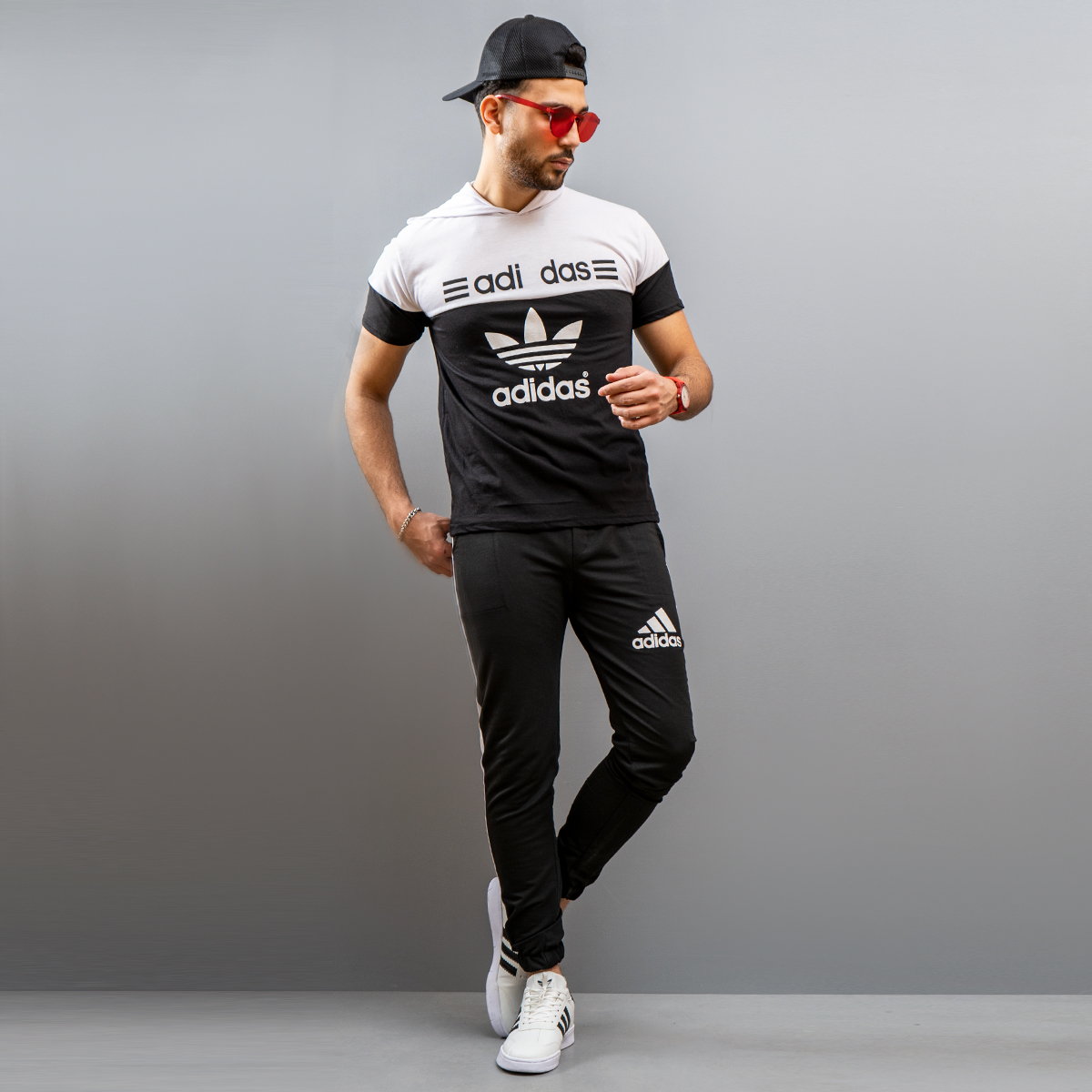 ست تیشرت شلوار adidas مردانه مدل Ariban