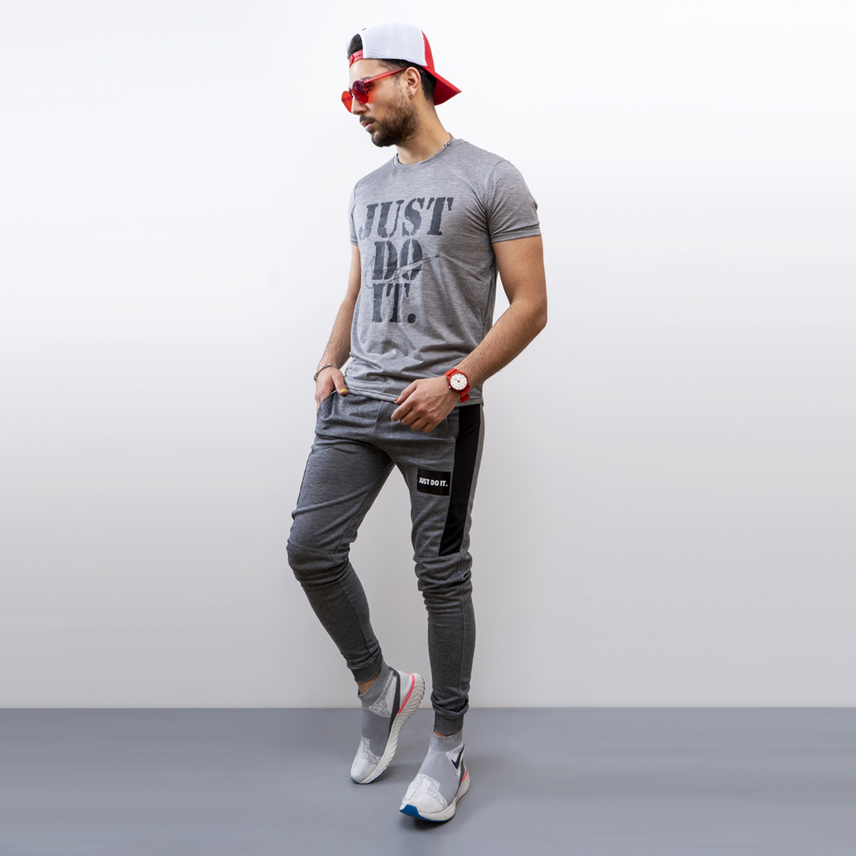 ست تیشرت شلوار just do it مردانه مدلEdan