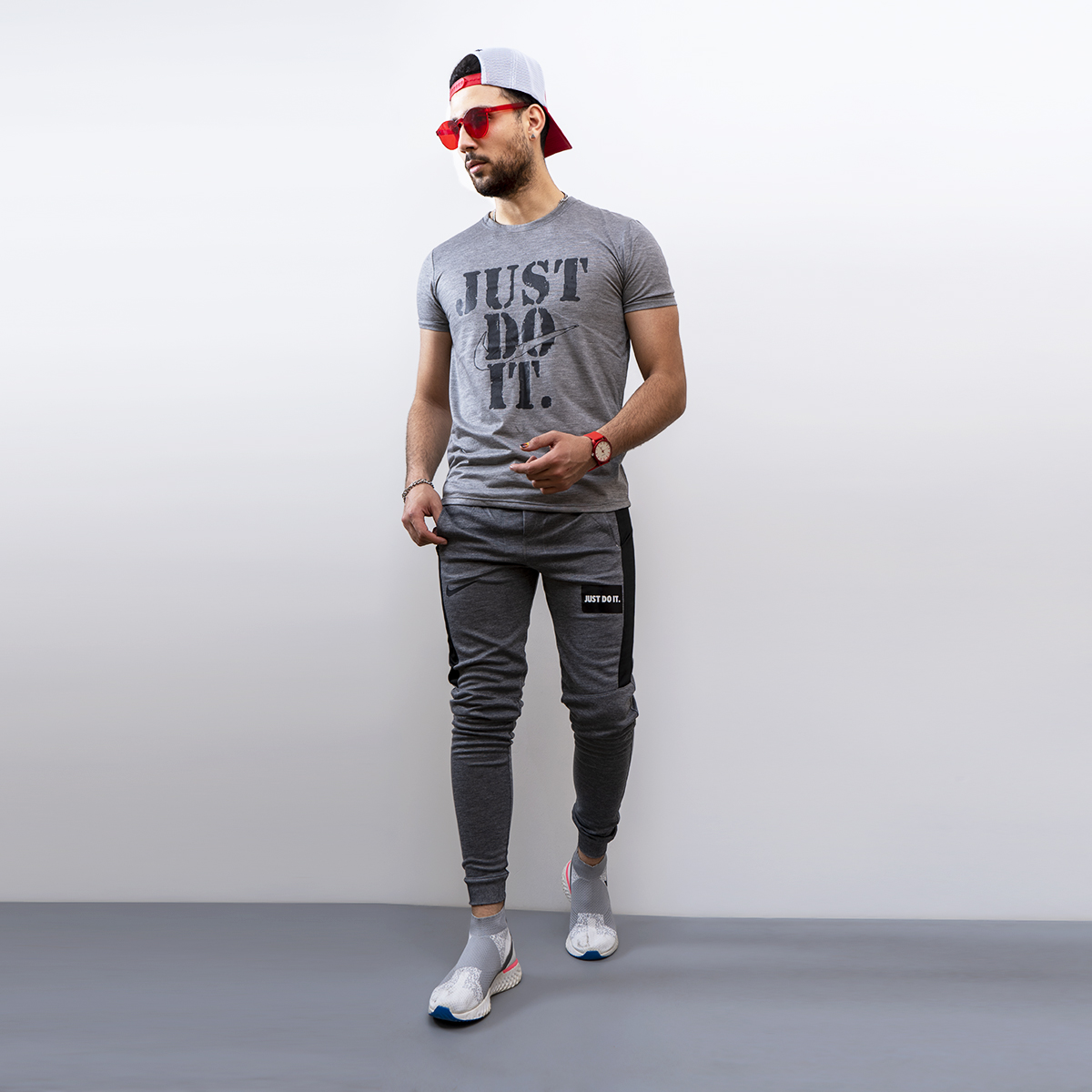 ست تیشرت شلوار just do it مردانه مدلEdan
