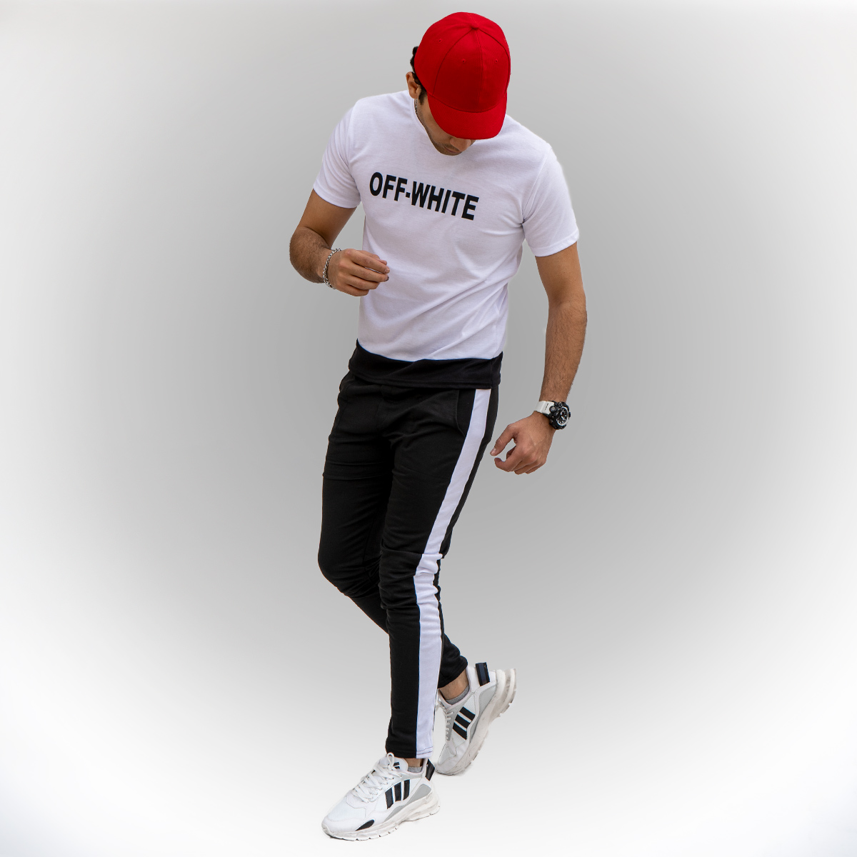 ست تیشرت شلوار Off white مردانه مدل Valter