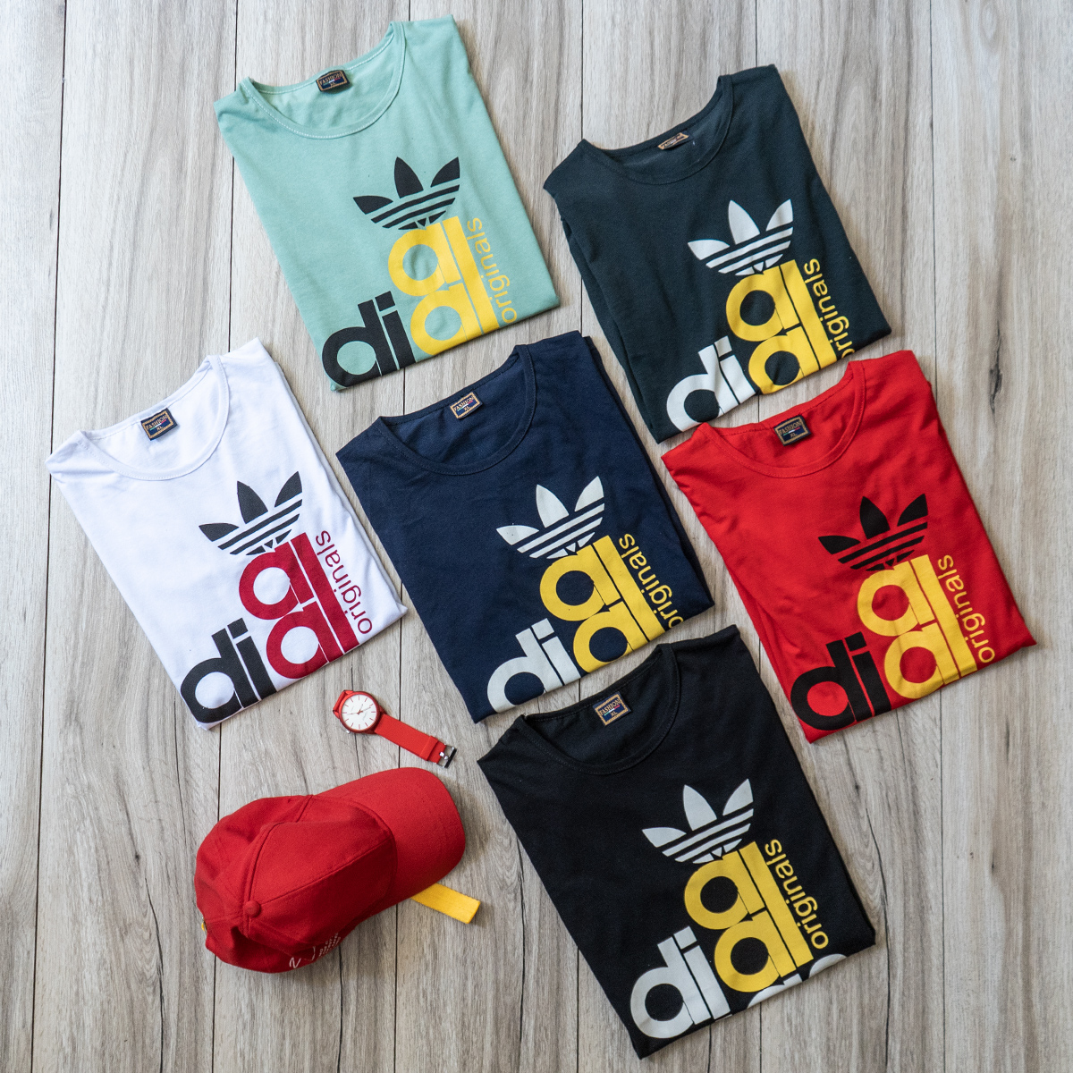 تیشرت Adidas مردانه قرمز مدل devan