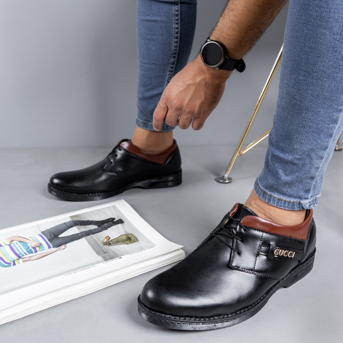 کفش مردانه gucci مدل Fenil