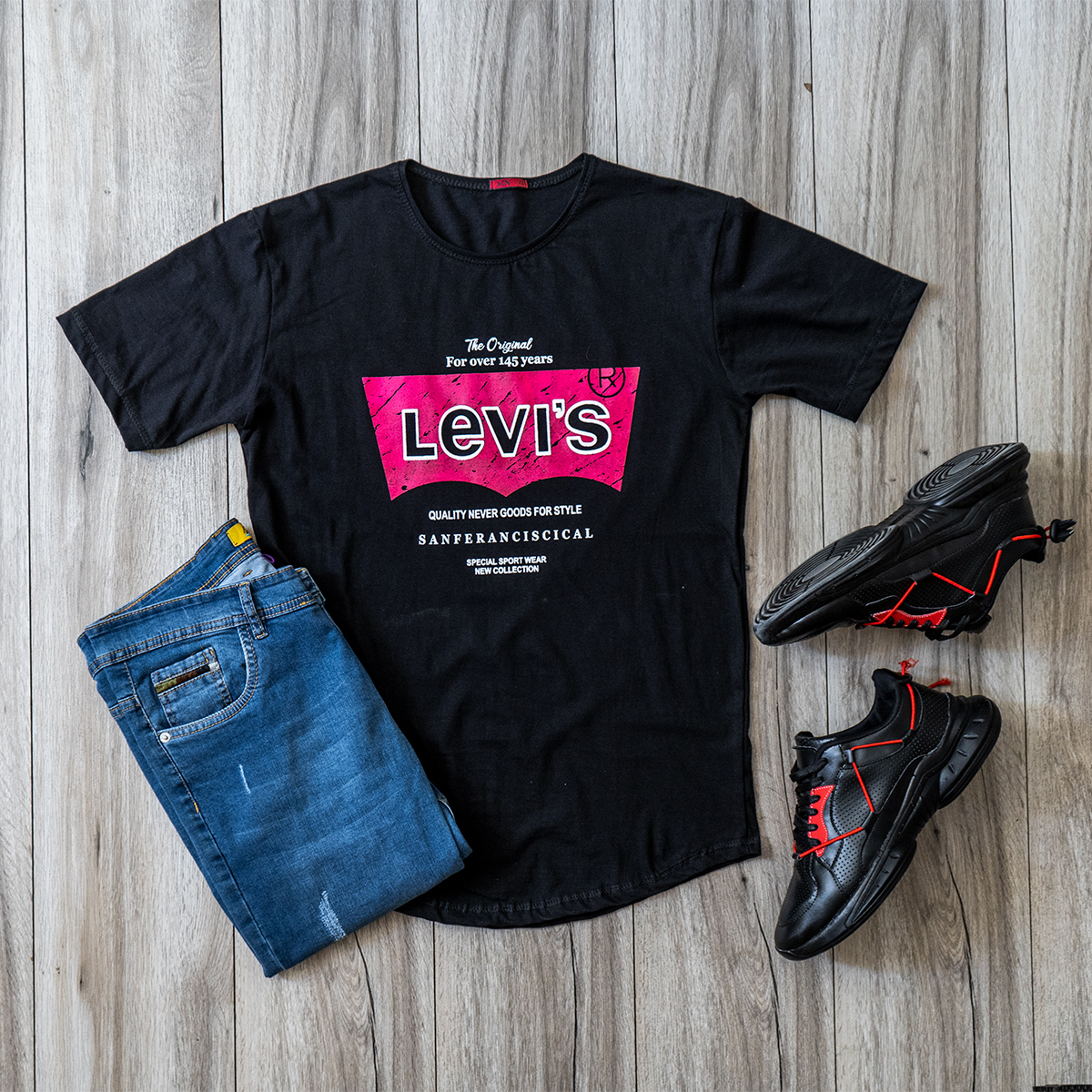 تیشرت Levis مردانه مدل Pavaka(T)