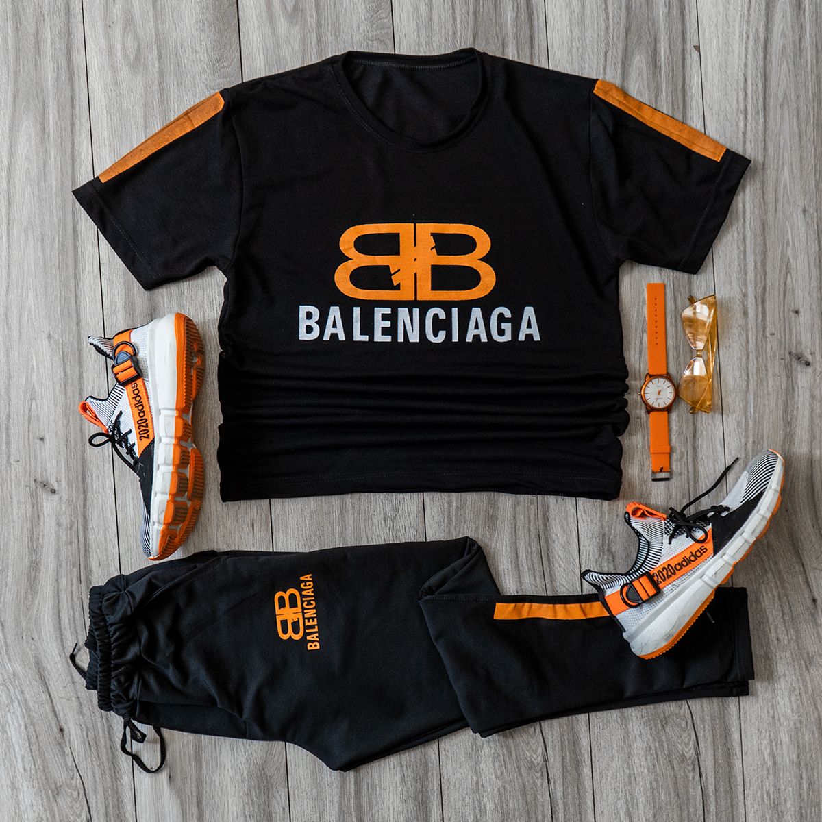ست تیشرت شلوار Balenciaga مردانه مدل Plank