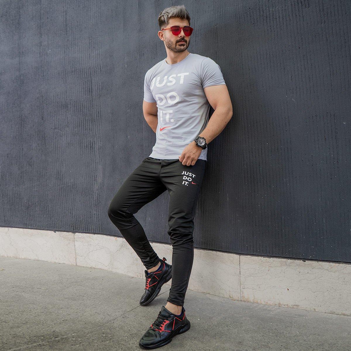 ست تیشرت شلوار Just Do It مردانه مدل Ravit