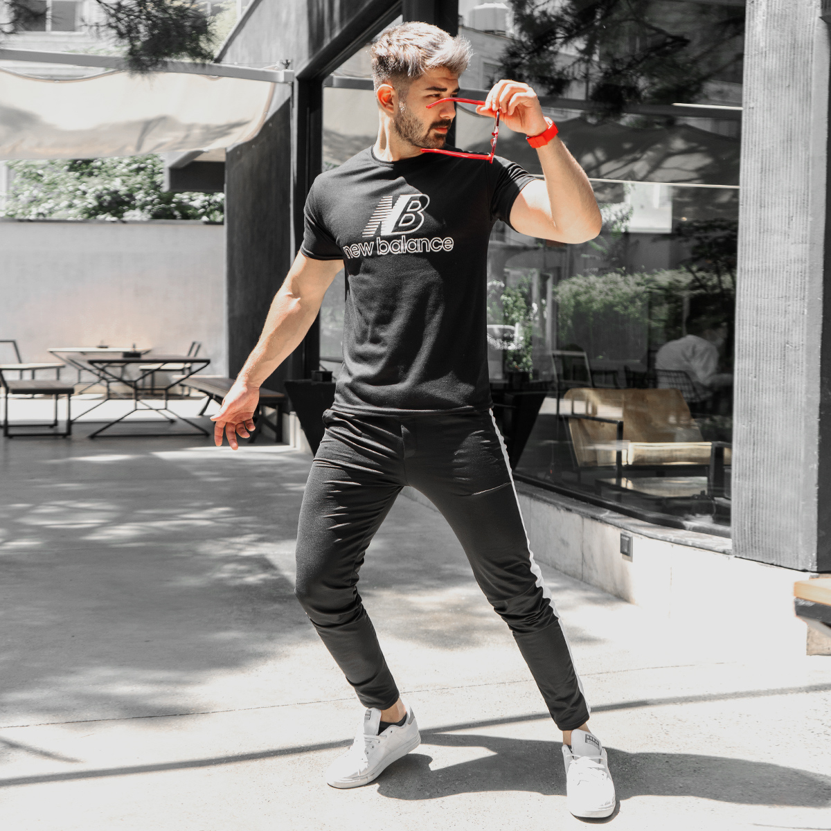 ست تیشرت شلوار مردانه New Balance مدل Malaga