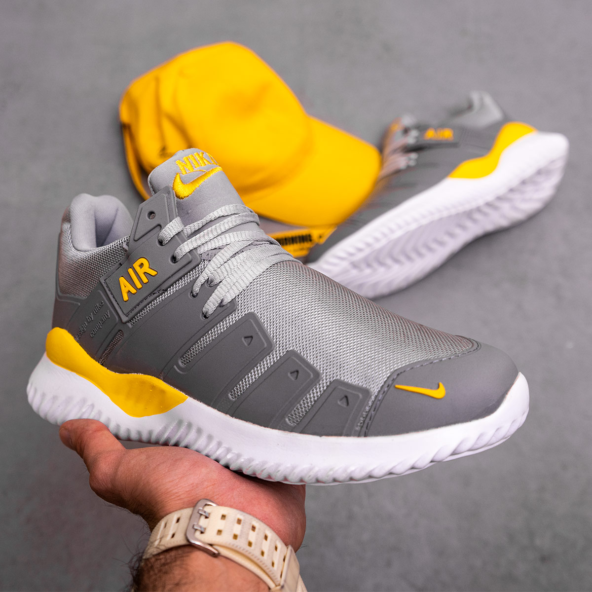 کفش ورزشی Nike Air مردانه طوسی مدل Grand