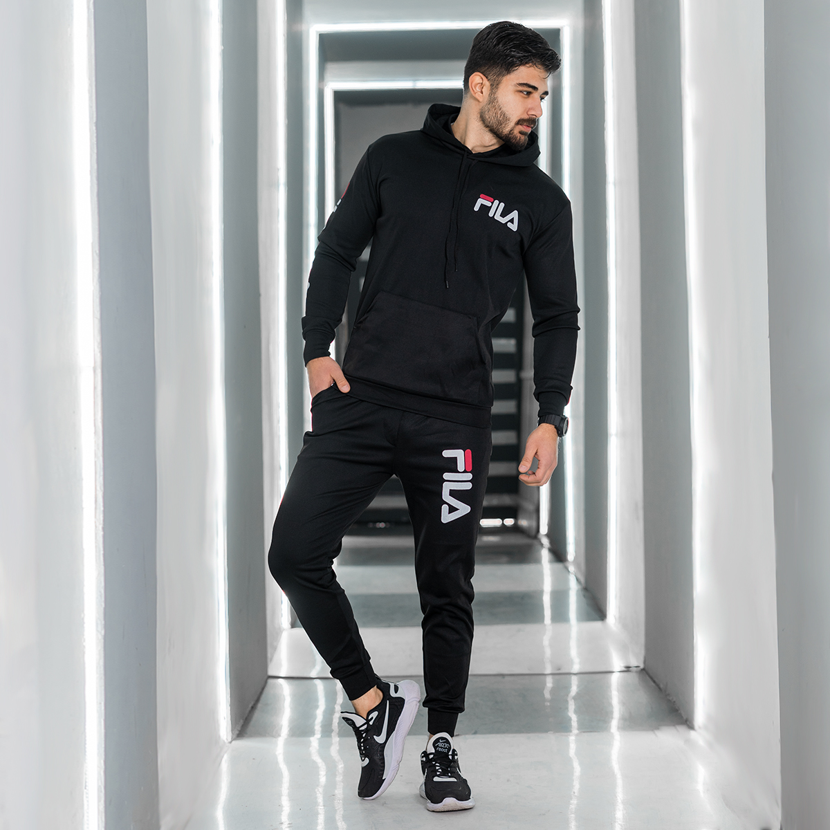 ست هودی شلوار Fila مردانه مدل lanko