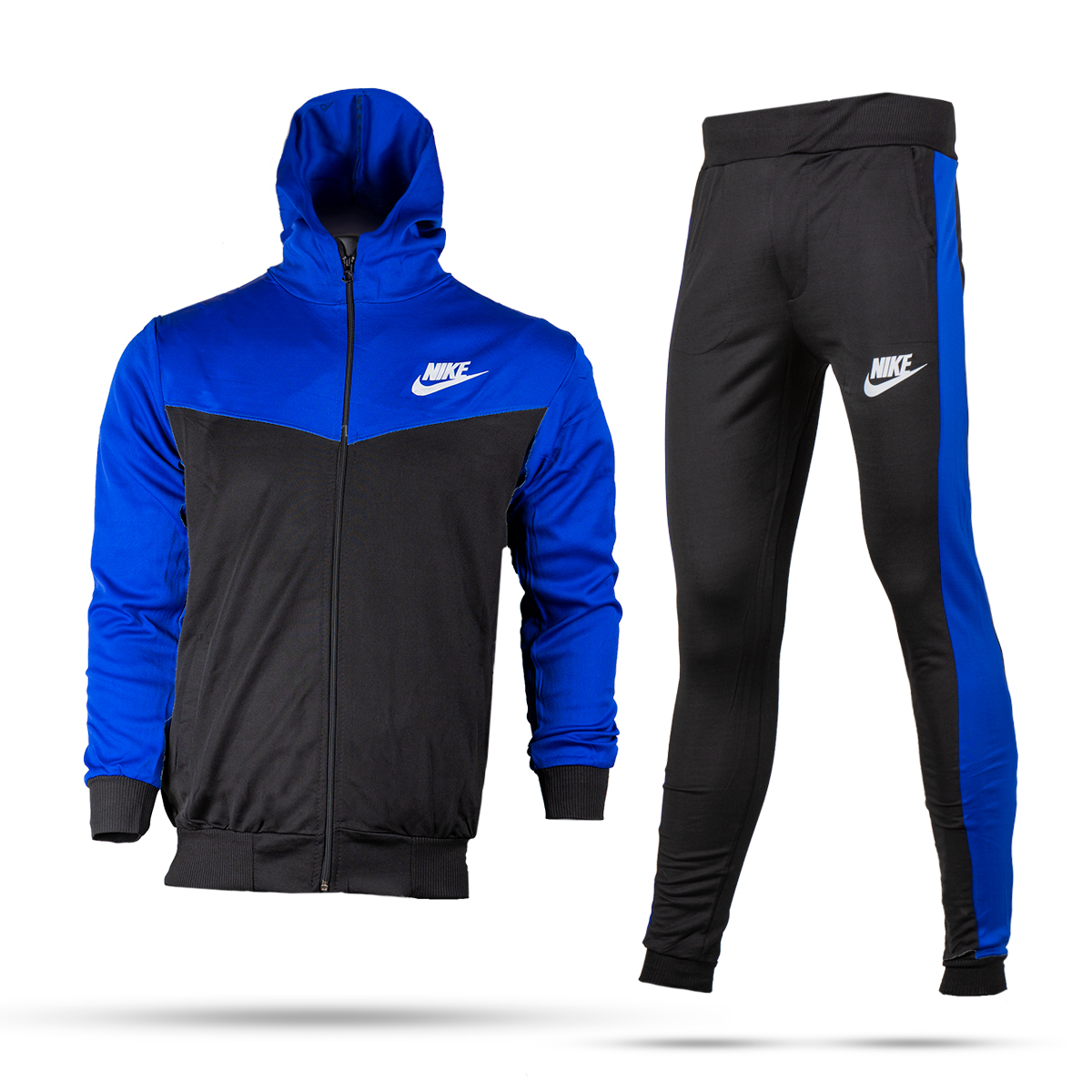 ست سوییشرت شلوار Nikeمردانه مشکی آبی مدلDepi