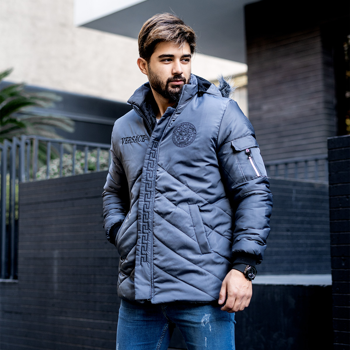 کاپشن مردانه مدل 	Versace