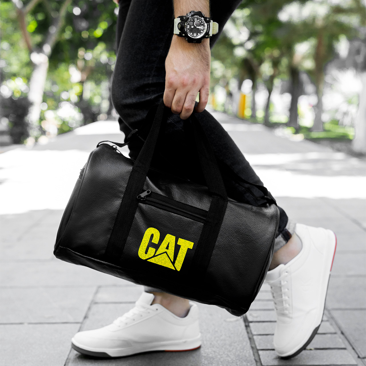 ساک ورزشی Cat مشکی مدل Bahram