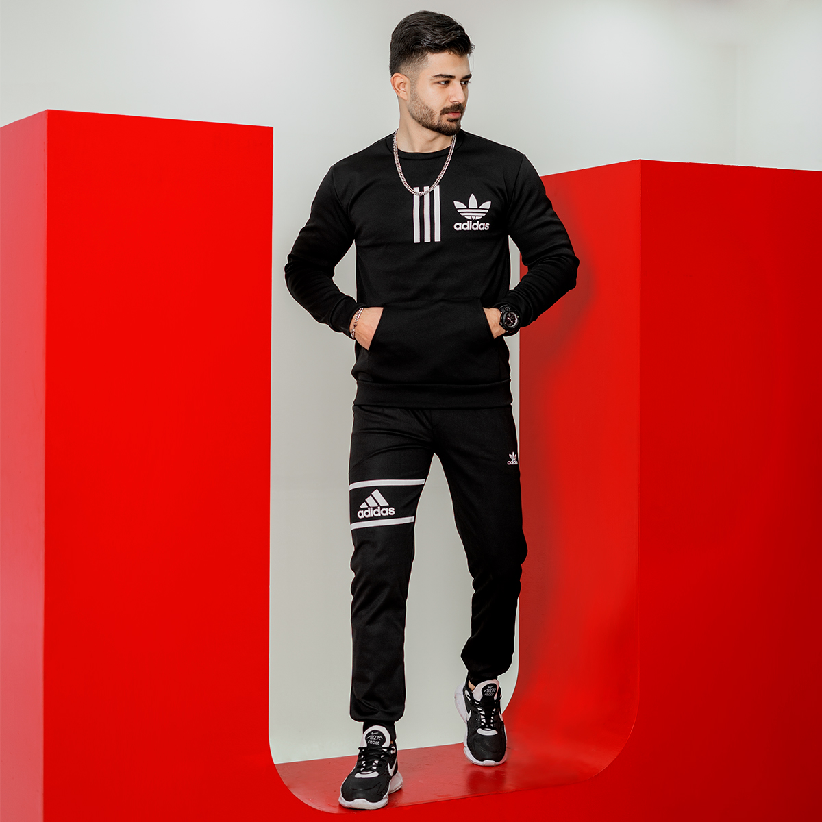ست بلوز شلوار Adidas مردانه مدلZaniar