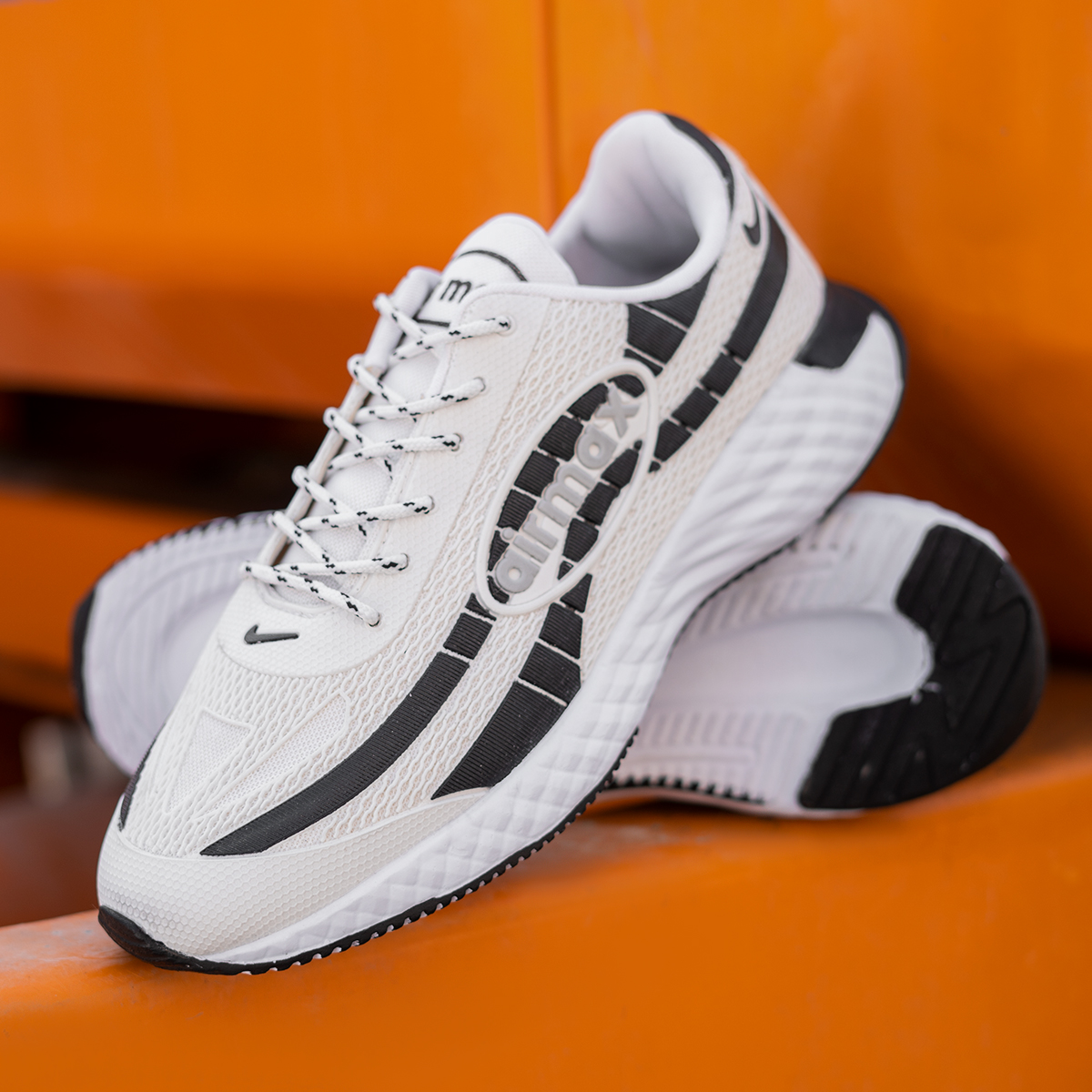 کفش ورزشی سفید مشکی مردانه مدل Airmax