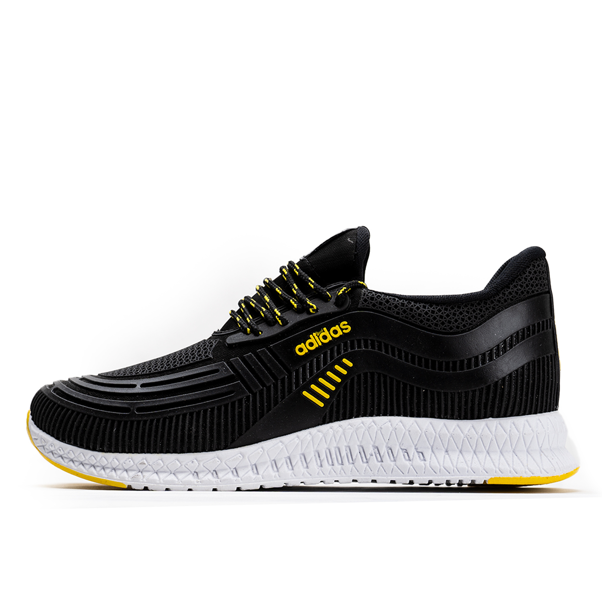 کفش ورزشی Adidas مردانه مشکی زرد مدلPardad