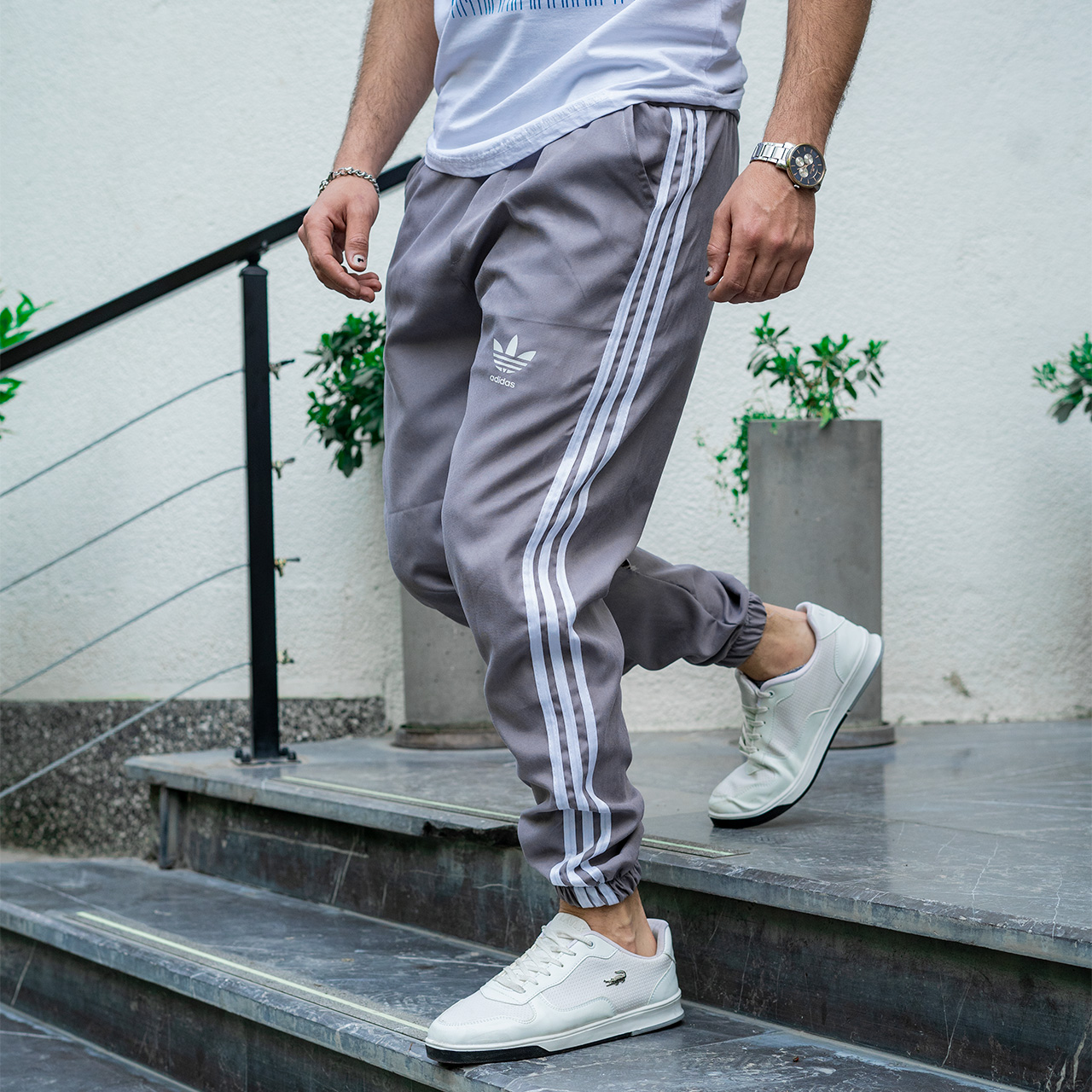 شلوار اسلش Adidas مردانه طوسی مدلNEMO