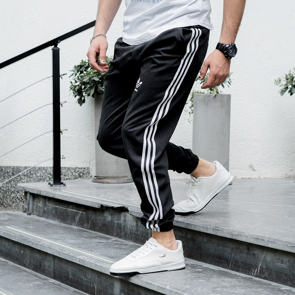 شلوار اسلش Adidas مردانه مشکی مدلNEMO