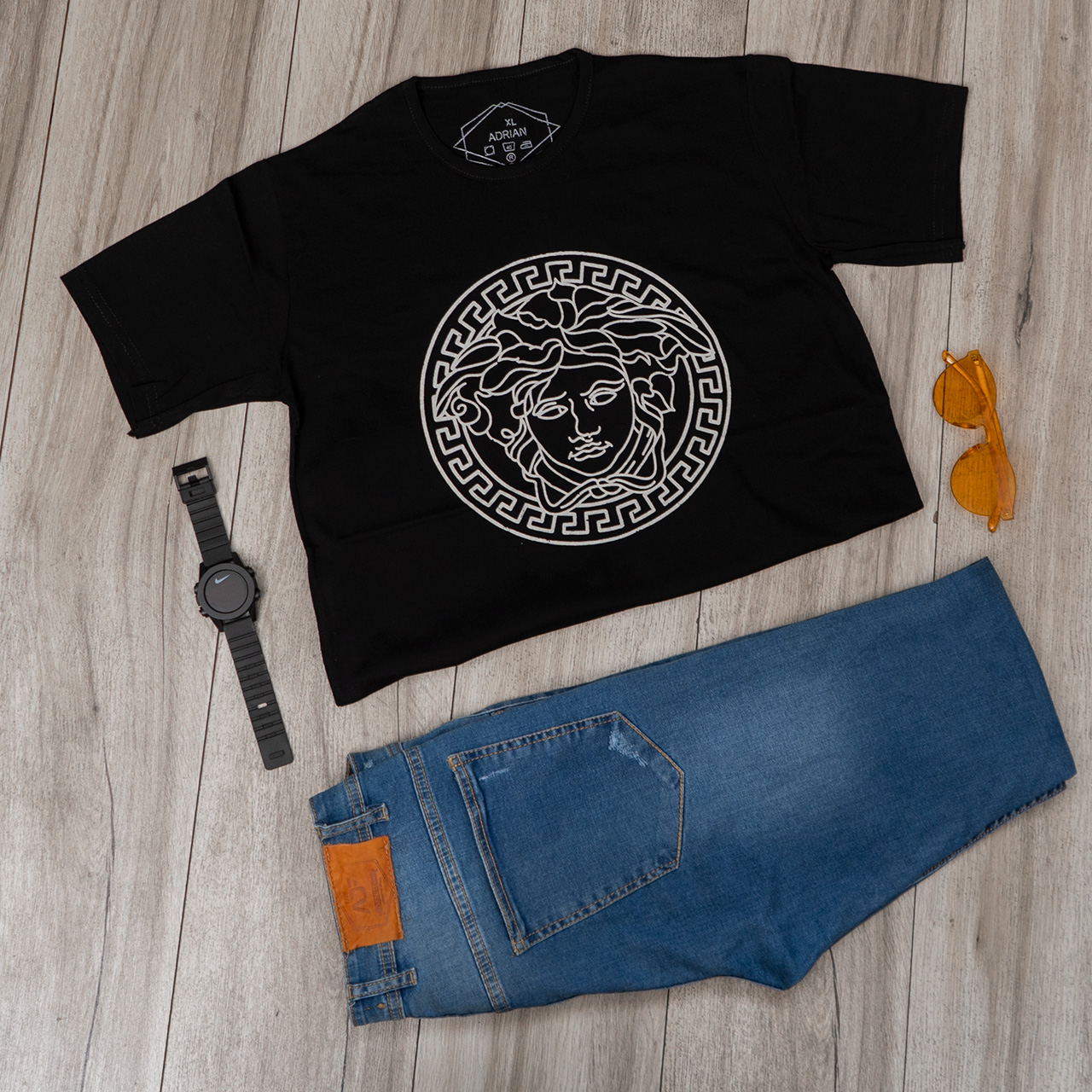 تیشرت (T) مردانه مشکی مدل Versace