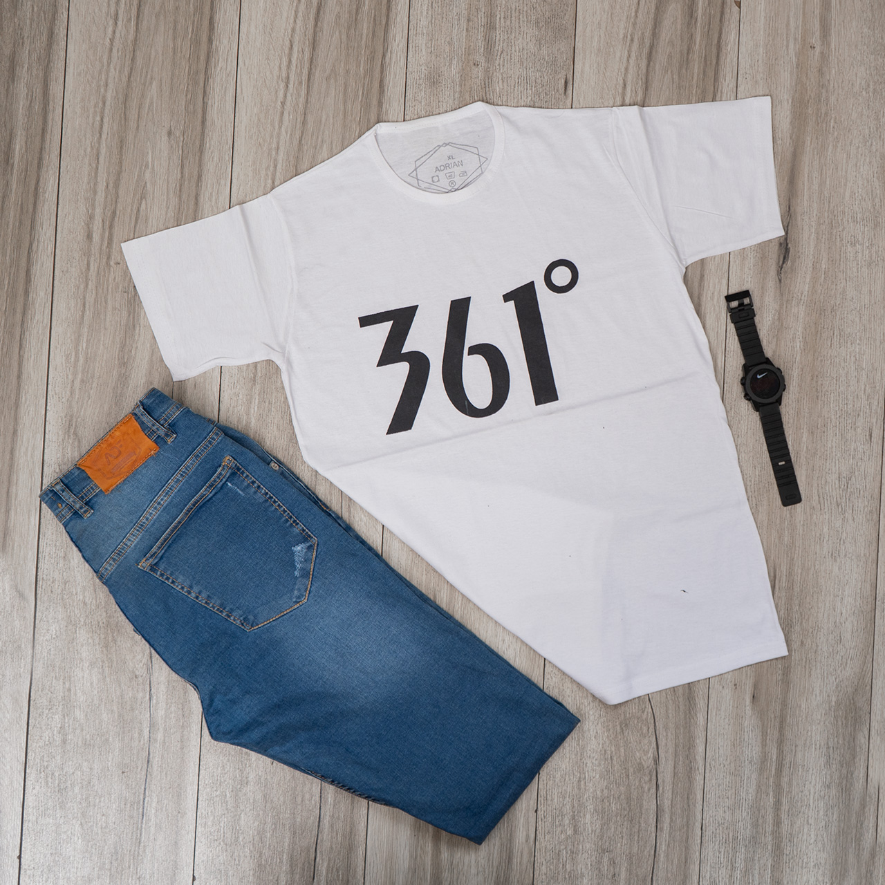 تیشرت مردانه سفید(T) مدل 361
