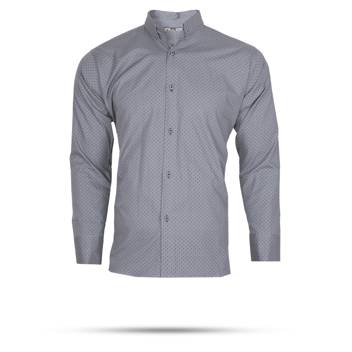 پیراهن طوسی خال خالی (T)مردانه مدلR300
