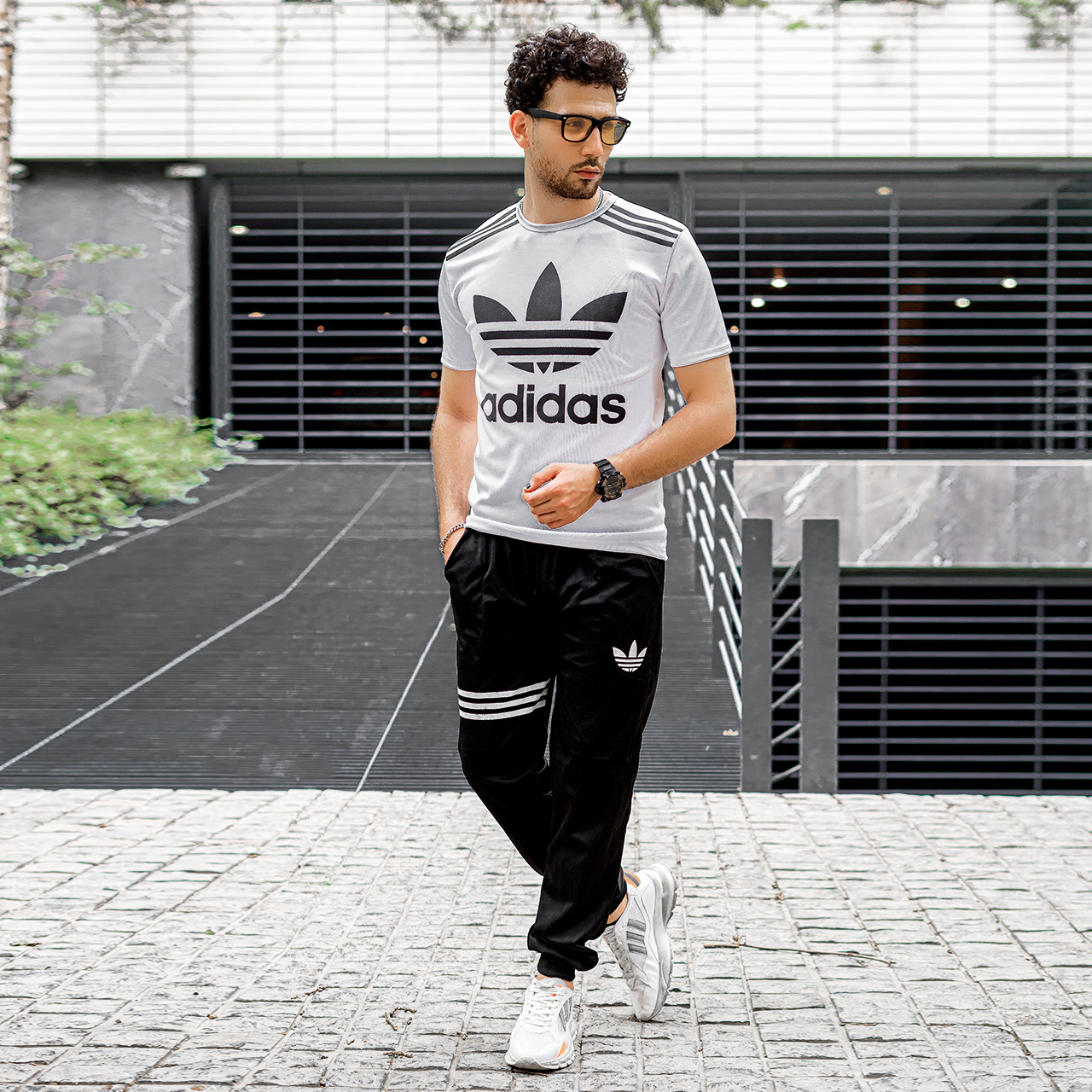 ست تیشرت شلوار Adidas مردانه مدل barman