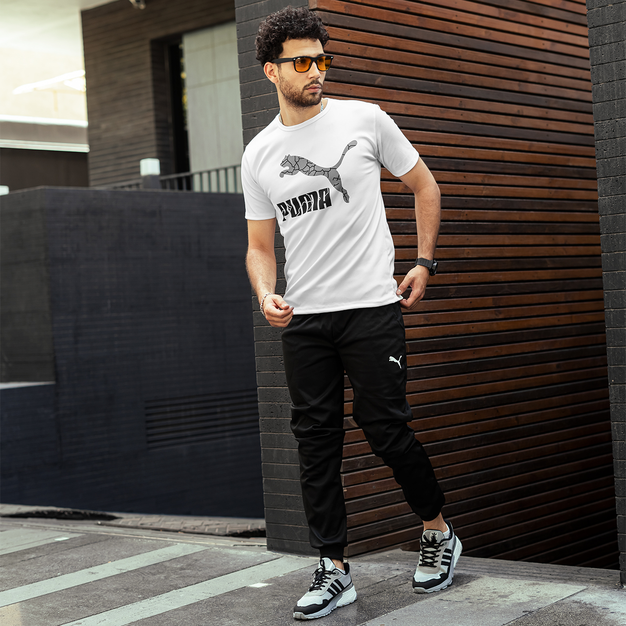 ست تیشرت شلوار Puma مردانه مدلkoba
