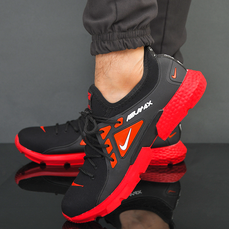 کفش مردانه مشکی قرمز Nike مدل ELGO