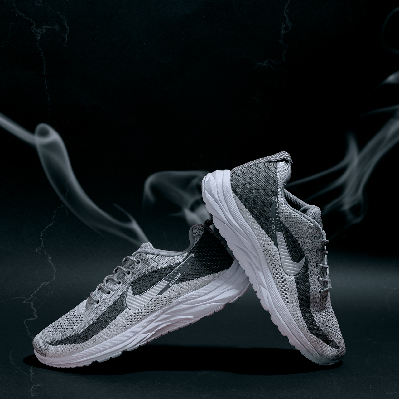 کفش ورزشی طوسی سفید مردانه مدل Nike z