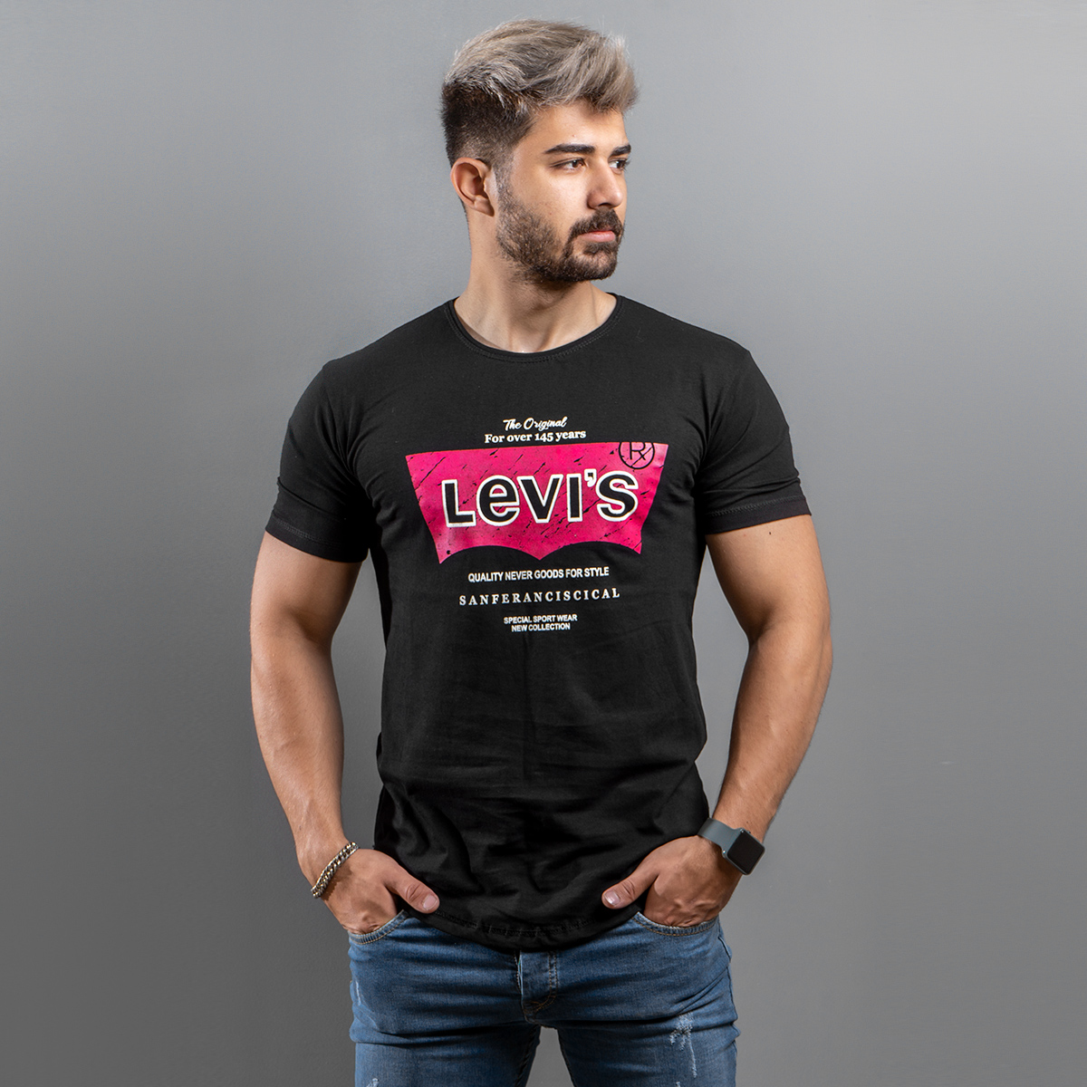 دوتا تیشرت Levis مردانه مدل Pavaka(T)
