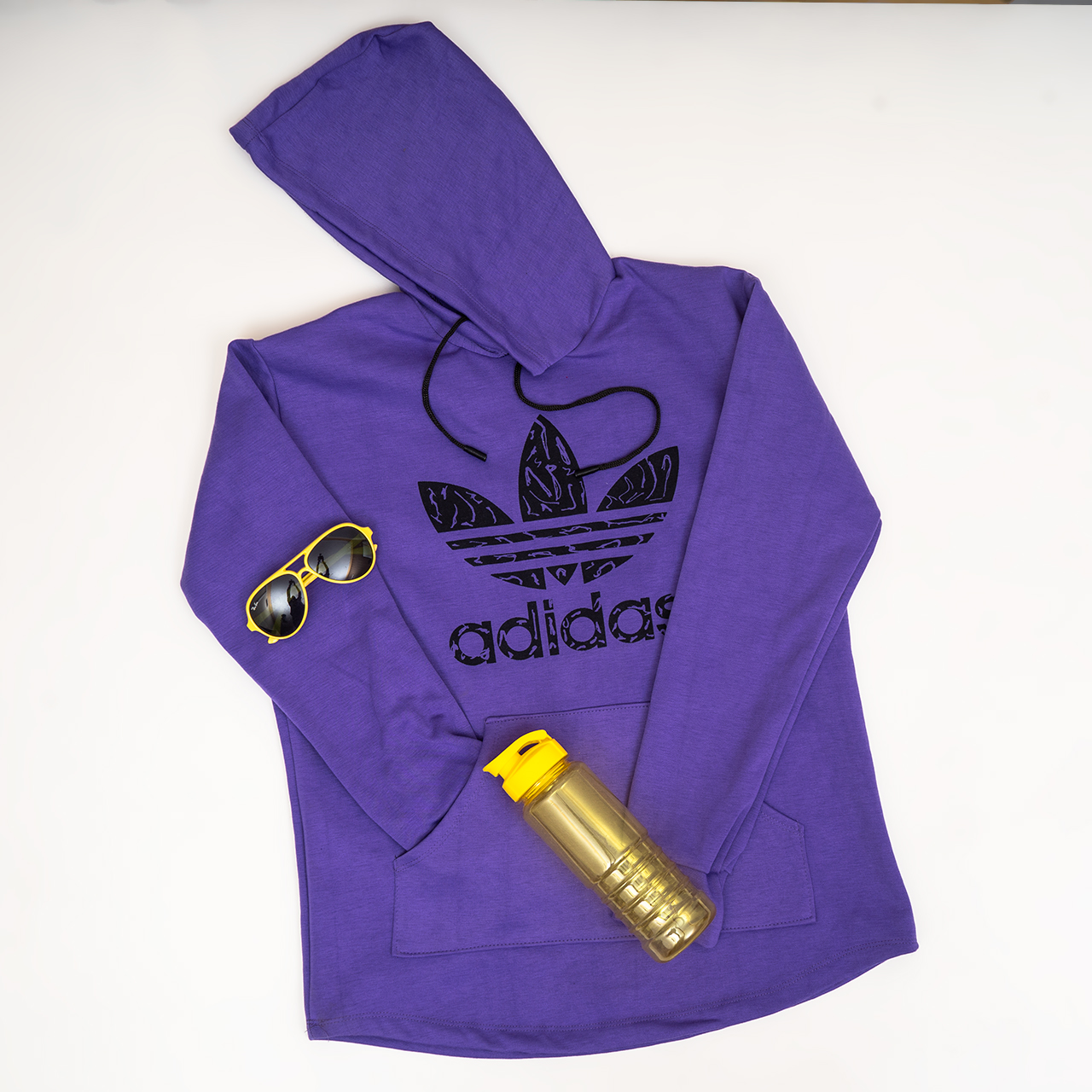هودی Adidas مردانه بنفش مدلQs