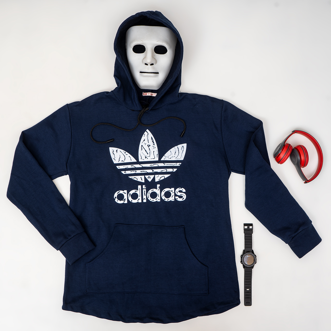 هودی Adidas مردانه سرمه ای مدلQs