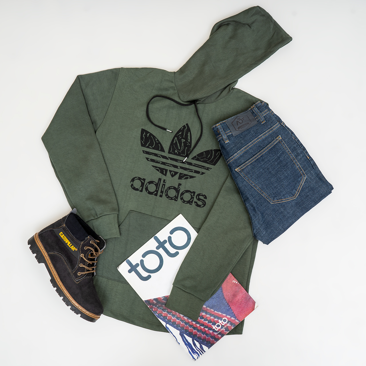هودی Adidas مردانه یشمی مدلQs