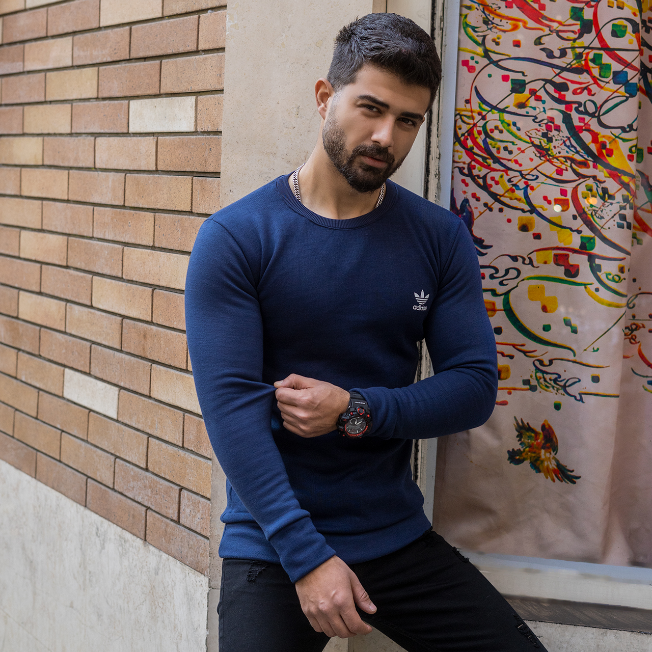 دورس مردانه Adidas سرمه ای مدل Zoka