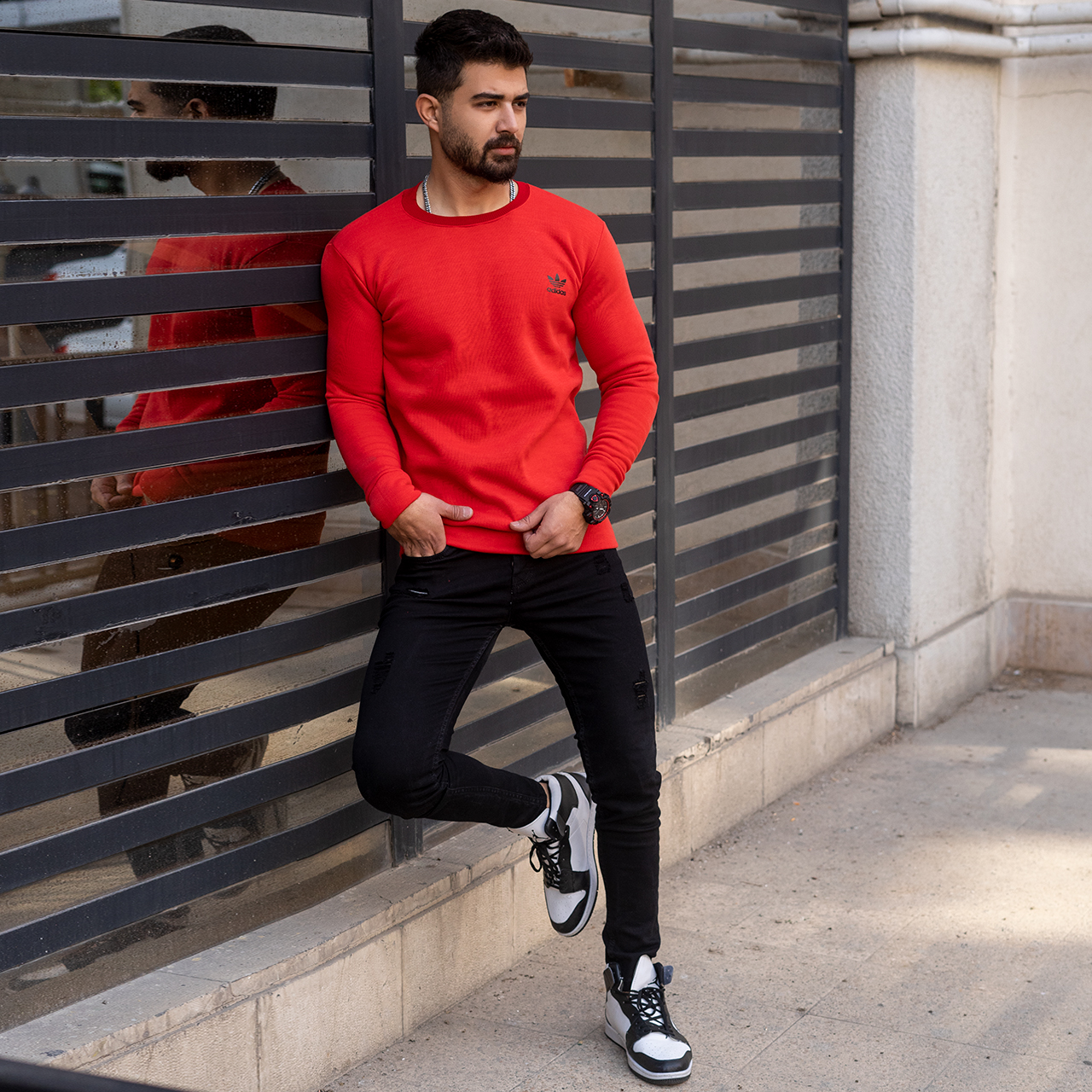 دورس مردانه Adidas قرمز مدل Zoka