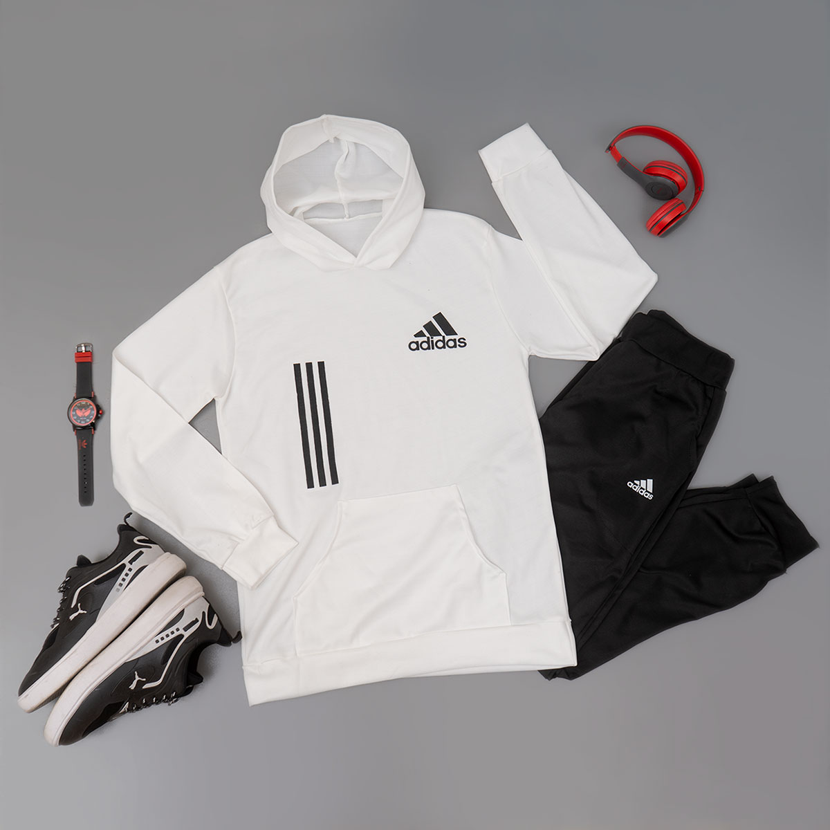 ست هودی شلوار Adidas مردانه مدل gostav