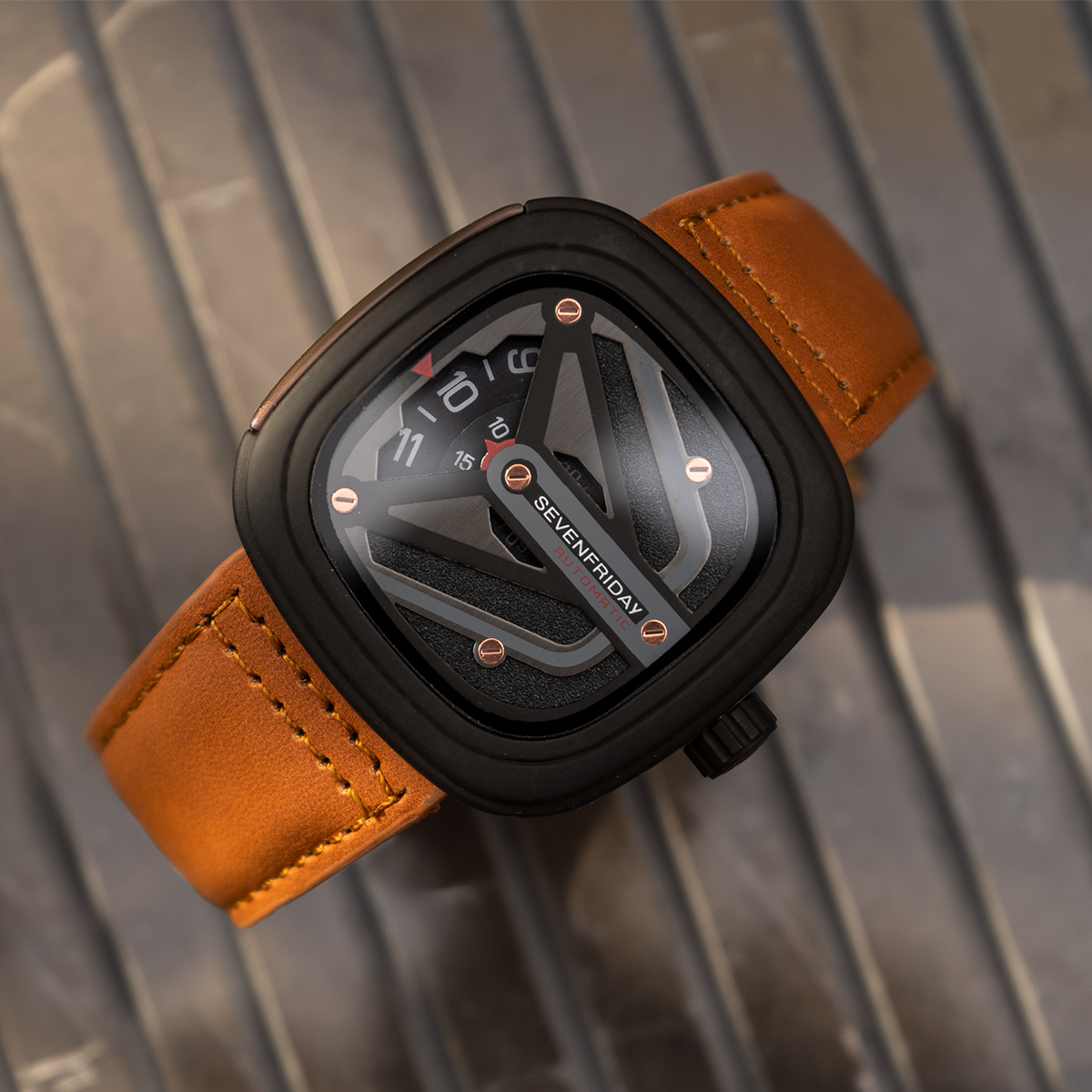 ساعت sevenfriday عسلی مدل Etro