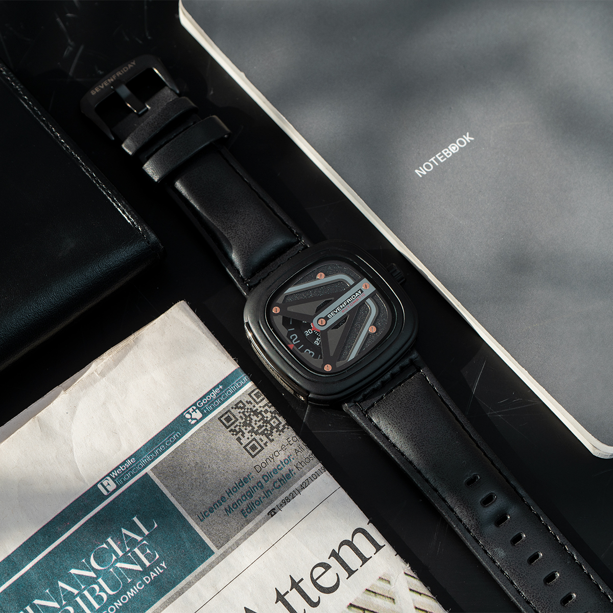 ساعت sevenfriday مشکی مدل Etro