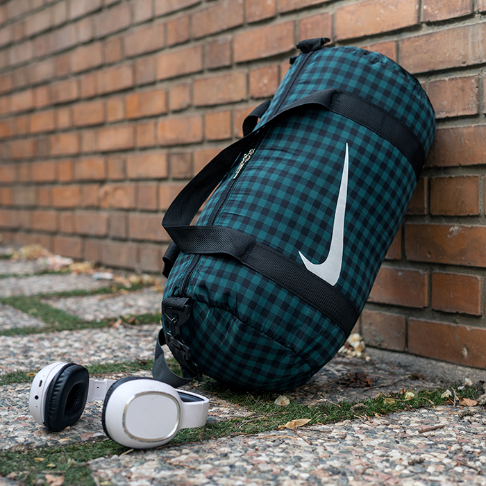 ساک ورزشی Nike چهارخونه سبز مدل Arman