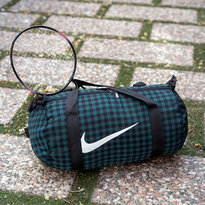 ساک ورزشی Nike چهارخونه سبز مدل Arman