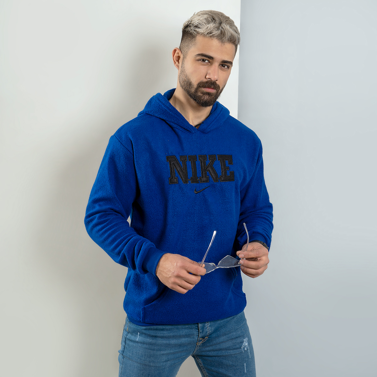 هودی نایک ( مشکی) آبی مردانه مدل Rator
