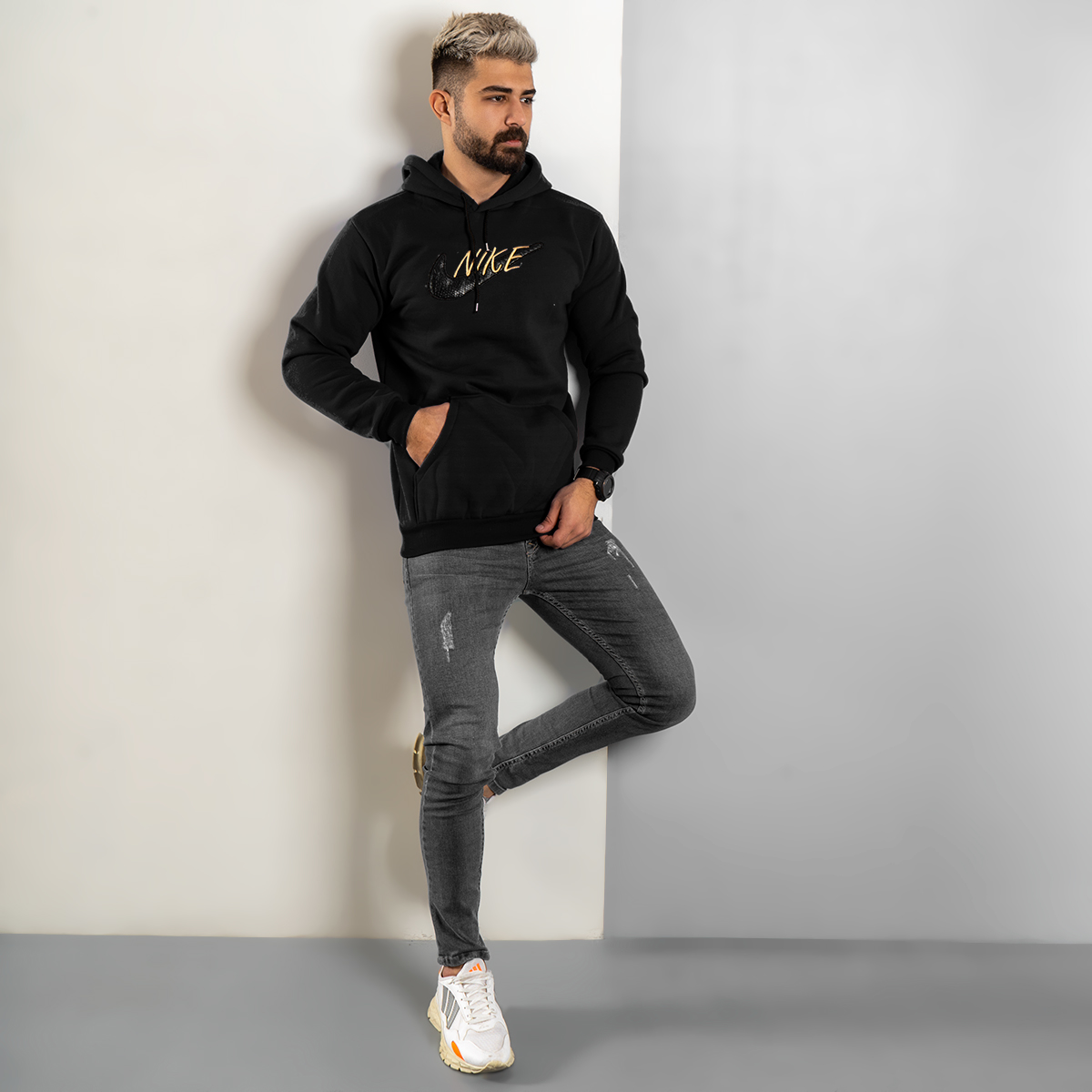 هودی Nike مشکی مردانه مدل Henry