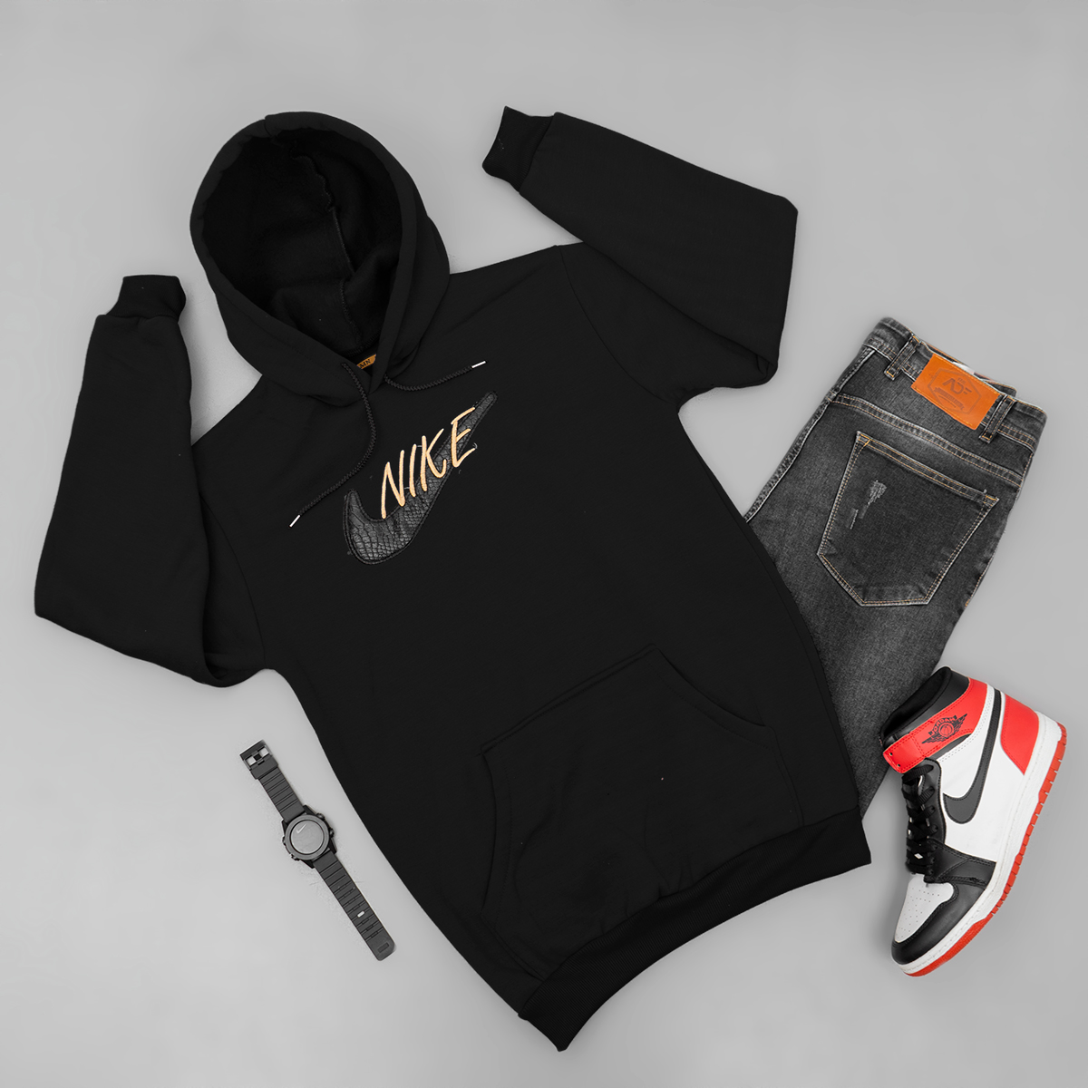 هودی Nike مشکی مردانه مدل Henry