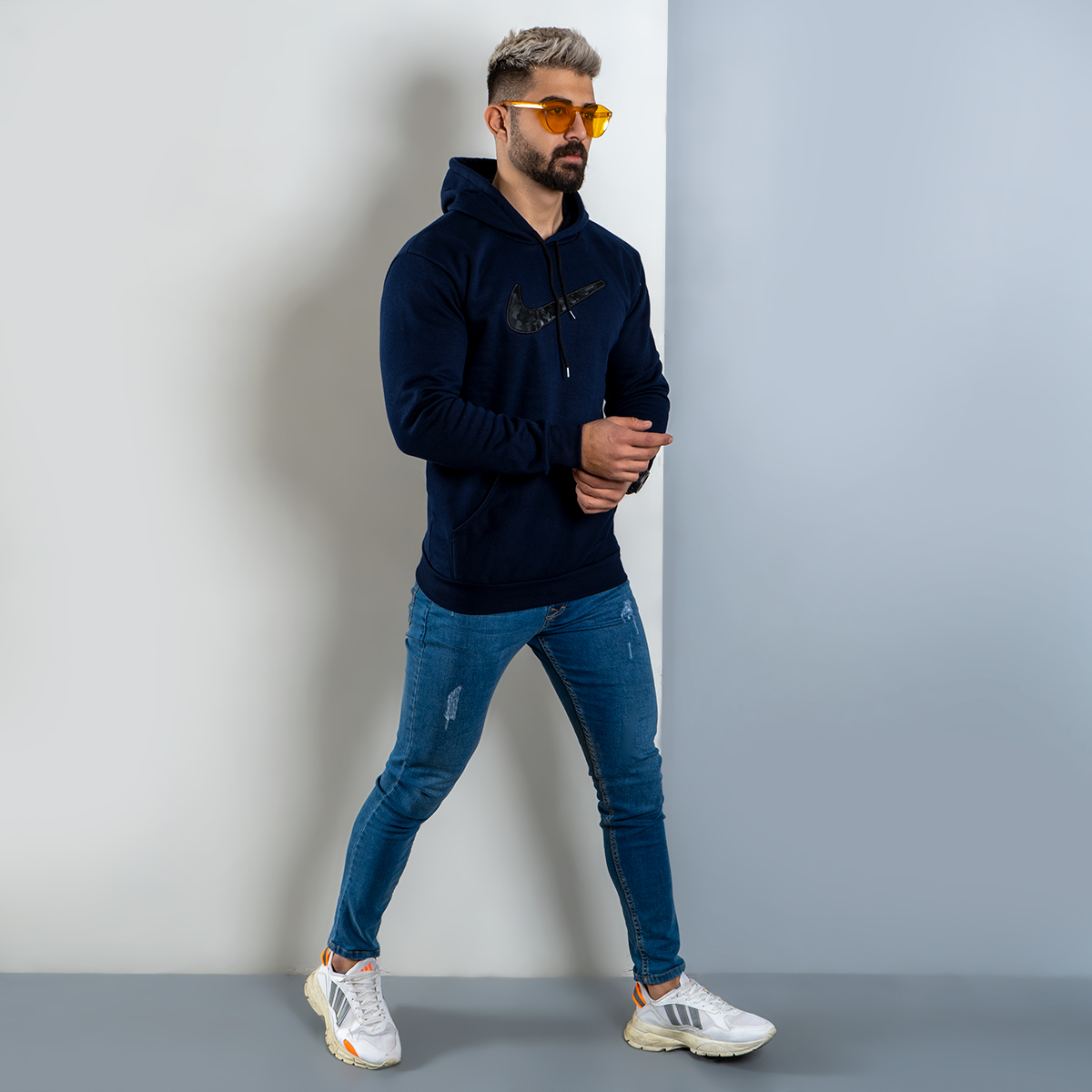 هودی Nike سرمه ای مردانه مدل Raymond