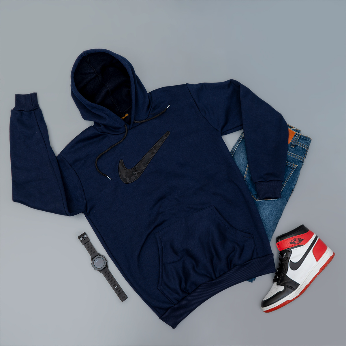 هودی Nike سرمه ای مردانه مدل Raymond