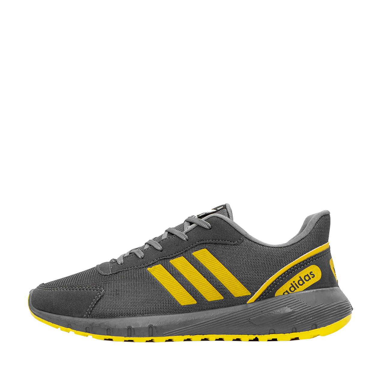 کفش ورزشی Adidas مردانه طوسی زرد مدل Matikan